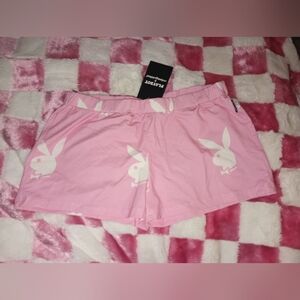 NWT Large Pink Playboy Bunny Shorts